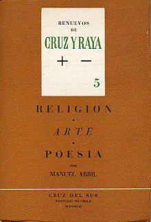 Seller image for RELIGIN, ARTE, POESA. for sale by angeles sancha libros