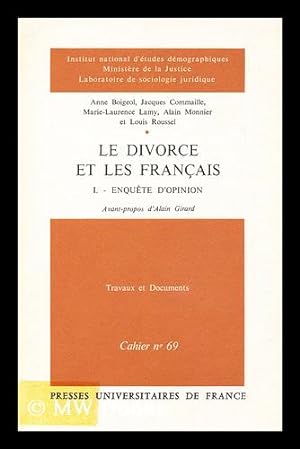 Image du vendeur pour Le Divorce et les Francais. I. Enquete d'opinion mis en vente par MW Books Ltd.