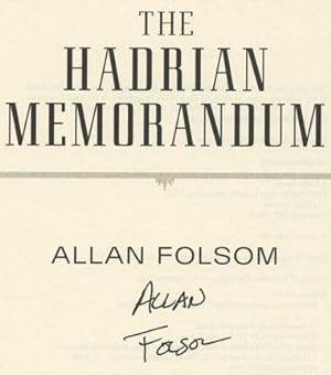 Seller image for The Hadrian Memorandum -1st Edition/1st Printing for sale by Books Tell You Why  -  ABAA/ILAB