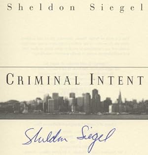 Seller image for Criminal Intent -1st Edition/1st Printing for sale by Books Tell You Why  -  ABAA/ILAB