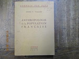 Seller image for Anthropologie de la population franaise. for sale by LE MUSEE DU LIVRE