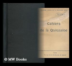 Image du vendeur pour Cahiers de la quinzaine : 2. series, 13. cahier mis en vente par MW Books