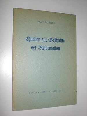 Bild des Verkufers fr Quellen zur Geschichte der Reformation. zum Verkauf von Stefan Kpper