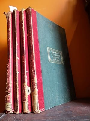 Studies from Old English Mansions: Their Furniture, Gold and Silver Plate etc. (Complete 4 volume...