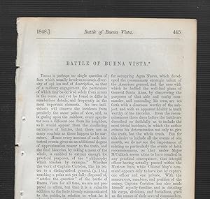 Seller image for The Battle Of Buena Vista, Book Review for sale by Legacy Books II