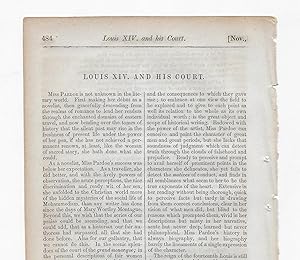 Imagen del vendedor de Louis XIV And The Court Of France In The Seventeenth Century, Book Review a la venta por Legacy Books II