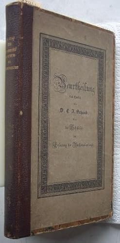 Bild des Verkufers fr Bericht und Beurtheilung des Werkes von Dr.C.A.Schaab betitelt: Die Geschichte der Erfindung der Buchdruckerkunst durch Johann Gensfleisch, genannt Gutenberg zu Mainz zum Verkauf von Buchhandel Bernhard Kastenholz