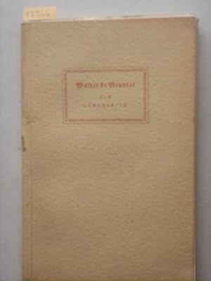 Bild des Verkufers fr Walter de Gruyter - Ein Lebensbild zum Verkauf von Buchhandel Bernhard Kastenholz