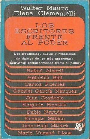 Seller image for LOS ESCRITORES FRENTE AL PODER. for sale by Librera Javier Fernndez