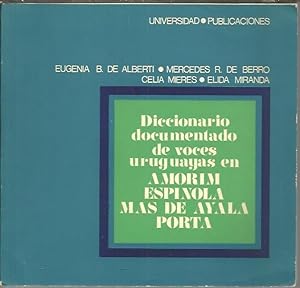 Seller image for DICCIONARIO DOCUMENTADO DE VOCES PARAGUAYAS EN AMORIN, ESPINOLA, MAS DE AYALA, PORTA. for sale by Librera Javier Fernndez