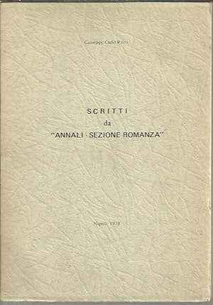 Seller image for SCRITTI DA ANNALI SEZIONE ROMANZA. for sale by Librera Javier Fernndez