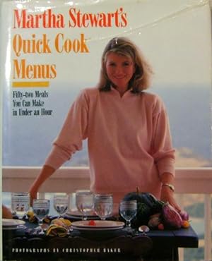 Seller image for Martha Stewart's Quick Cook Menus (Inscribed) for sale by Derringer Books, Member ABAA