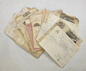 Lot of 222 invoices from the 1860s