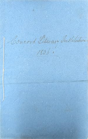 Seller image for A Catalogue Of Concord Literary Institution And Teachers' Seminary For The Year Ending November 30, 1836 for sale by Willis Monie-Books, ABAA