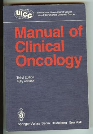 Immagine del venditore per Manual of Clinical Oncology venduto da Hill Country Books