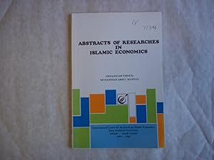 Bild des Verkufers fr Abstracts of Researches in Islamic Economics. zum Verkauf von Carmarthenshire Rare Books