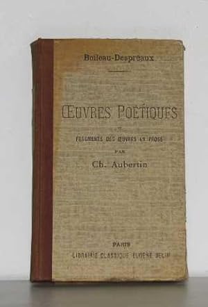 Image du vendeur pour Oeuvres potiques et fragments des oeuvres en prose mis en vente par crealivres