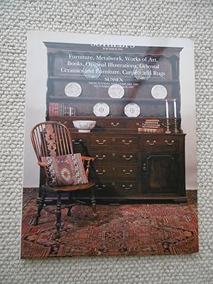 Sotheby's Sussex - Auction Catalogue of 'Furniture, Metalwork, Works of Art, Books, Original Illu...