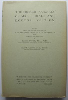 Bild des Verkufers fr The French Journals of Mrs Thrale and Doctor Johnson; zum Verkauf von BOOKS & THINGS