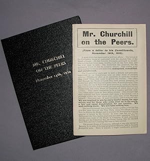 Mr. Churchill on the Peers