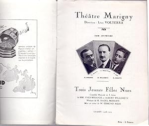 Immagine del venditore per TROIS JEUNES FILLES NUES comedie Musicale en 3 Actes venduto da Libreria 7 Soles