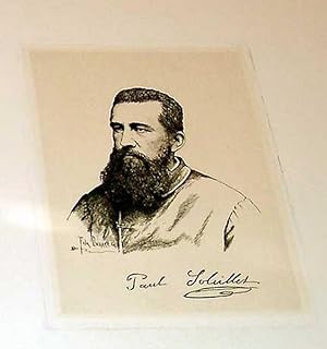 Très belle gravure "Paul Soleillet (1842-1886)".