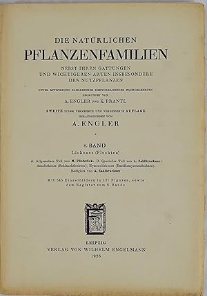 Die natürlichen Pflanzenfamilien nebst ihren Gattungen und wichtigeren Arten insbesondere den Nut...