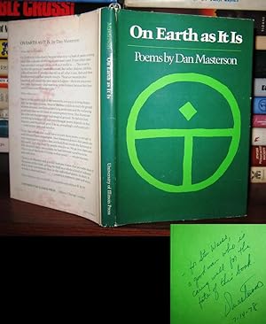 Immagine del venditore per ON EARTH AS IT IS Signed 1st venduto da Rare Book Cellar