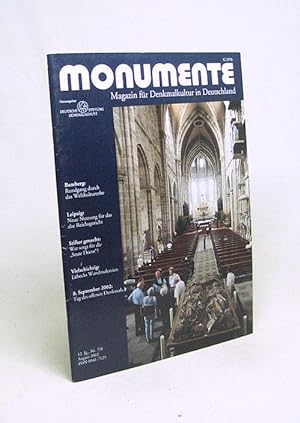 Seller image for Monumente : Magazin fr Denkmalkultur in Deutschland : 12. Jg., Nr. 7/8, August 2002 / Hrsg.: Deutsche Stiftung Denkmalschutz for sale by Versandantiquariat Buchegger