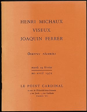 HENRI MICHAUX. Oeuvres Recentes