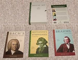 Seller image for UNLOCKING THE MASTERS DELUXE SET: BACH'S KEYBOARD MUSIC, BEETHOVEN'S SYMPHONIES, AND BRAHMS: A LISTENER'S GUIDE - Scarce Pristine Copy of The Slipcased Set for sale by ModernRare