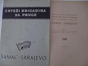 SAMAC-SARAJEVO - Mapa Crteza Omladinaca Radnih Brigada sa Izgradnje Omlafinske Pruge (Dessins de ...