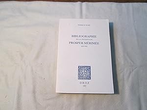 Bibliographie de la Critique sur Prosper Mérimée 1825-1993.