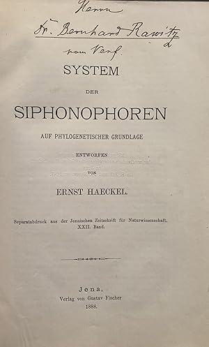 (1) System der Siphonophoren auf Phylogenetischer Grundlage entworfen; (2) Plankton-Composition; ...