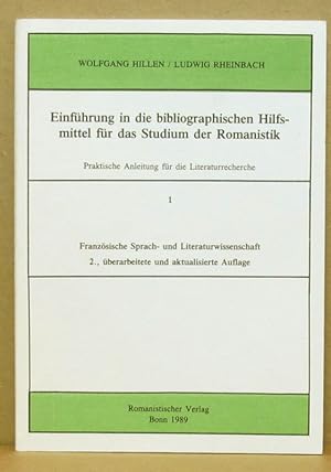 Seller image for Einfhrung in die bibliographischen Hilfsmittel fr das Studium der Romanistik. Praktische Anleitung fr die Literaturrecherche, Heft 1: Franzsische Sprach- und Literaturwissenschaft. for sale by Nicoline Thieme