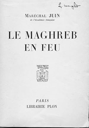 Imagen del vendedor de Le Maghreb en feu. a la venta por Viator Used and Rare Books