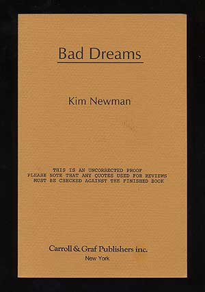 Bild des Verkufers fr Bad Dreams zum Verkauf von Between the Covers-Rare Books, Inc. ABAA