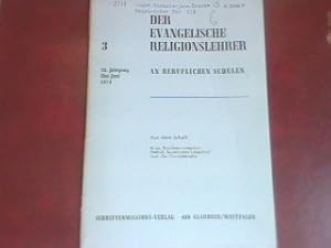 Bild des Verkufers fr Revidierte Lehrplne - Revision der Lehrplne? Fragen und Probleme der Lehrplanrevision fr Ev. Religionslehre (Sek.-Stufe I) in NRW. - in: 3-1974 . Der evangelische Religionslehrer an der Berufsschule. Zweimonatsschrift fr den Religionsunterricht an beruflichen Schulen und fr Gruppenarbeit mit berufsttiger Jugend. zum Verkauf von books4less (Versandantiquariat Petra Gros GmbH & Co. KG)