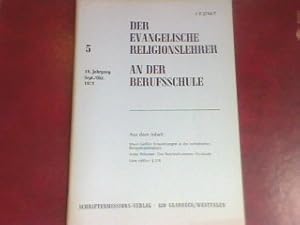 Bild des Verkufers fr Das Berufsschulwesen Finnlands und die darin bestehende christliche Ttigkeit. - in: 5-1971 . Der evangelische Religionslehrer an der Berufsschule. Zweimonatsschrift fr den Religionsunterricht an beruflichen Schulen und fr Gruppenarbeit mit berufsttiger Jugend. zum Verkauf von books4less (Versandantiquariat Petra Gros GmbH & Co. KG)