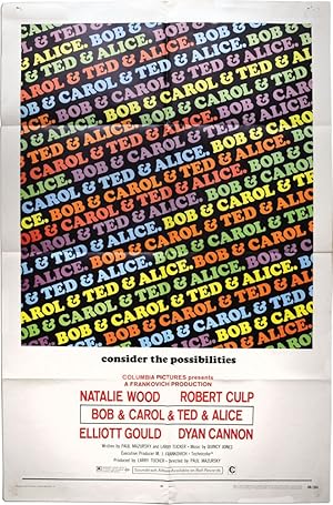 Imagen del vendedor de Bob and Carol and Ted and Alice (Original poster for the 1969 film) a la venta por Royal Books, Inc., ABAA