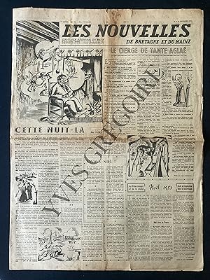 LES NOUVELLES DE BRETAGNE ET DU MAINE-N°351-24 ET 25 DECEMBRE 1953