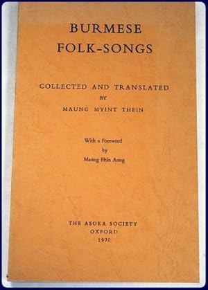 Immagine del venditore per BURMESE FOLK-SONGS. venduto da Parnassus Book Service, Inc