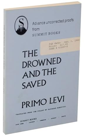 Immagine del venditore per The Drowned and The Saved (Uncorrected Proof) venduto da Jeff Hirsch Books, ABAA