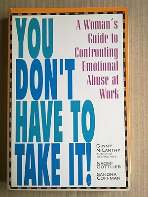 Imagen del vendedor de You Don't Have To Take It! a la venta por Bookenastics