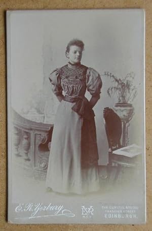 Imagen del vendedor de Cabinet Photograph: A Portrait of a Young Woman Wearing a Fine Dress. a la venta por N. G. Lawrie Books