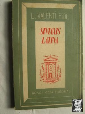 Imagen del vendedor de SINTAXIS LATINA a la venta por Librera Maestro Gozalbo