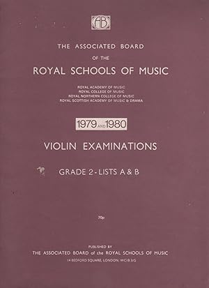 Violin Examinations Grade 2 - Lists A & B 1979 and 1980