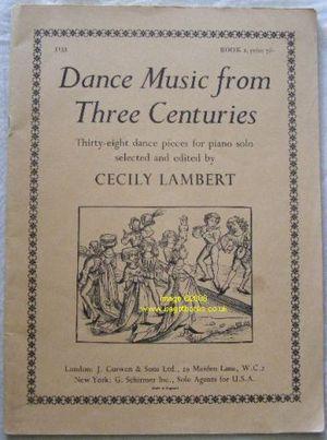 Dance Music from Three Centuries: Book 2. Thirty-Eight Dance Pieces for Piano Solo