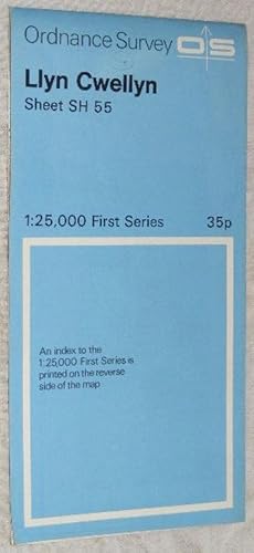 Llyn Cwellyn: Sheet SH 55 1:25000 First Series Map