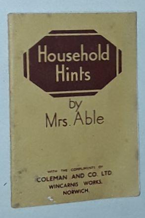 Household Hints By Mrs Able